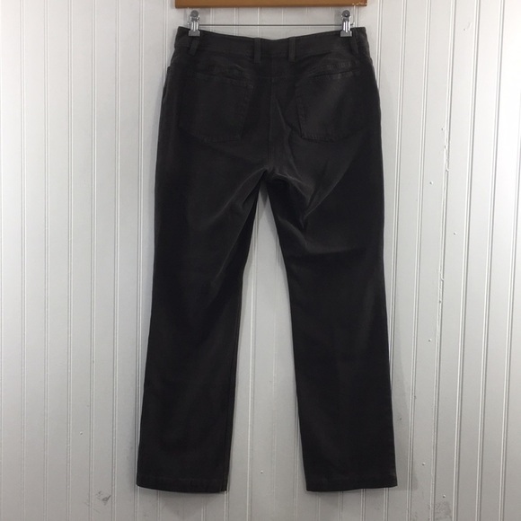 Eileen Fisher Straight Leg Pants Womens Small Gray Cotton - Picture 3 of 9